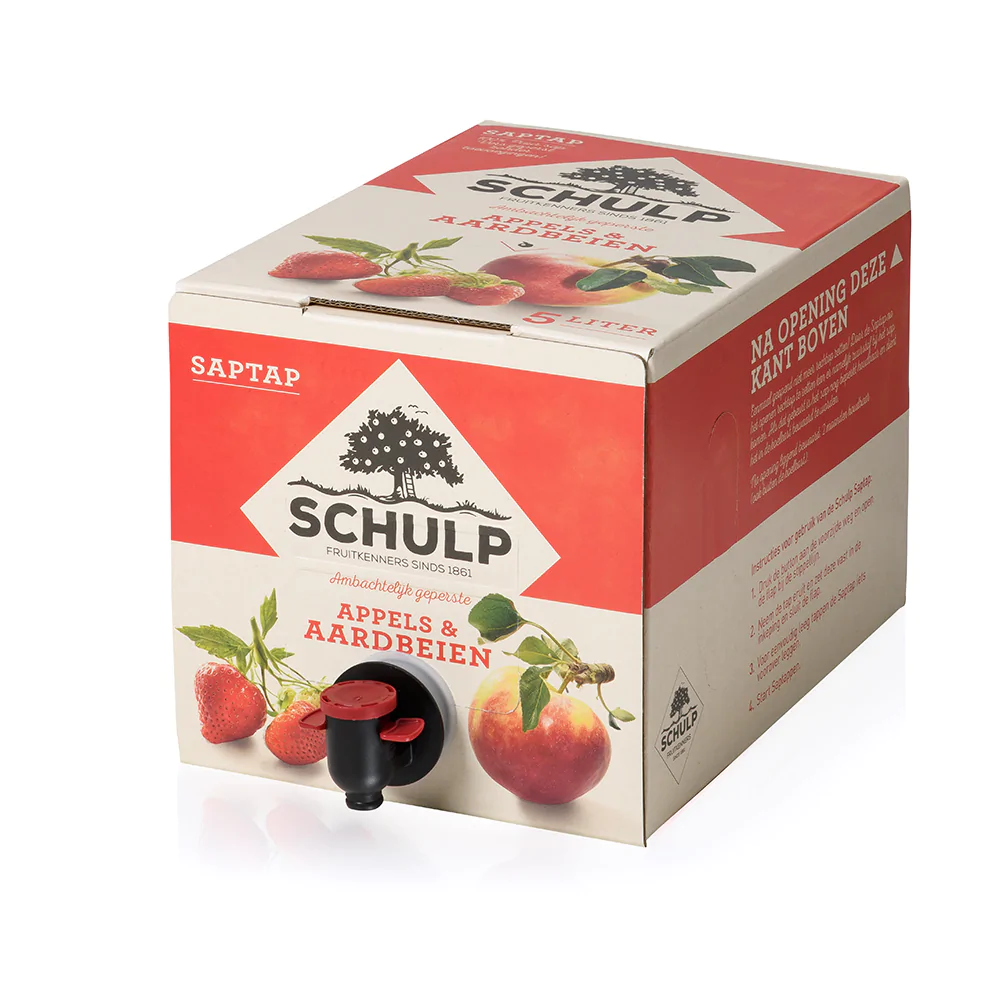 Appel aardbei schulp saptap 5L