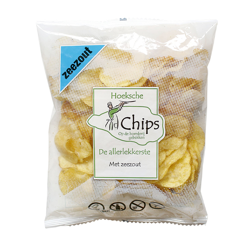 Chips zeezout 150 gram Hoeksche chips