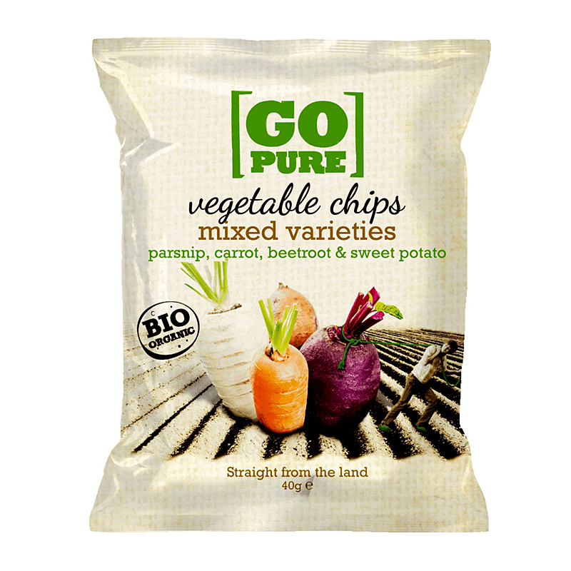 Biologische groente chips
