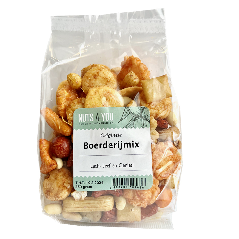 Boerderij notenmix 225 gr. [Japanse melange]
