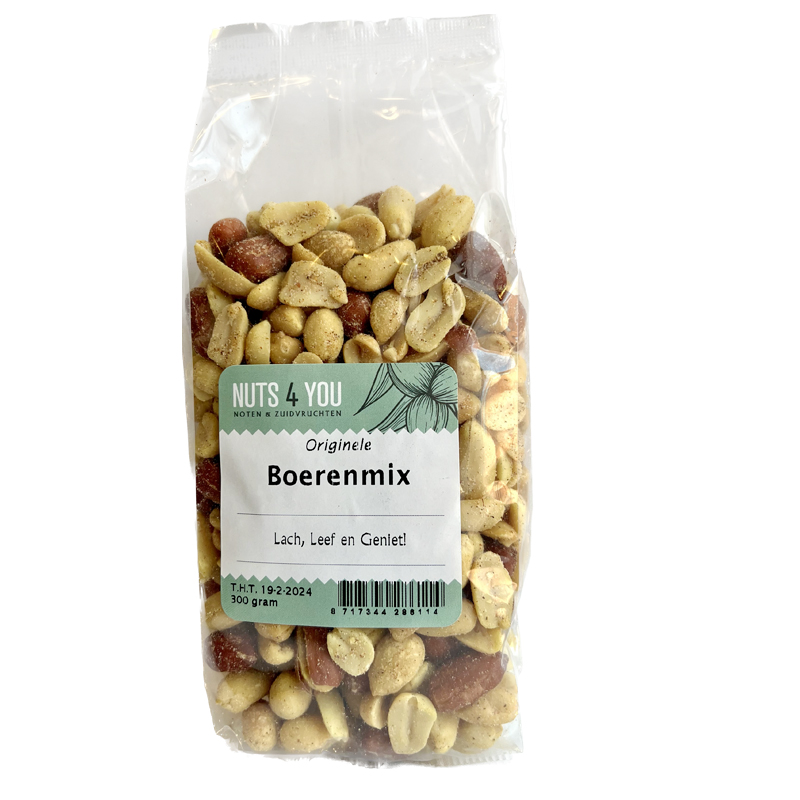 Boeren pindamix 300 gram pinda’s gekruid